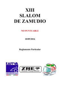 Reglamento XIII Slalom Zamudio 2016