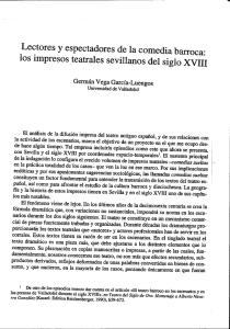 Lectores y espectadores de la comedia barroca: los impresos