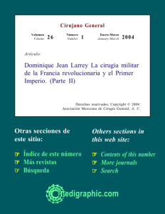 Dominique Jean Larrey La cirugía militar de la