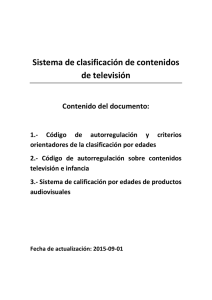 Sistema de clasificación de contenidos de televisión