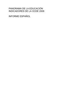 panorama de la educación indicadores de la ocde 2008 informe