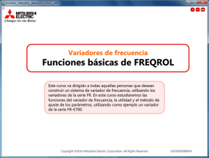 Funciones básicas de FREQROL - Mitsubishi Electric Corporation