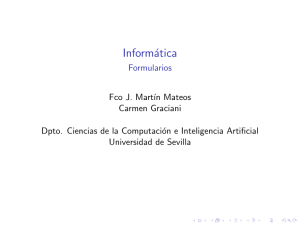 Formularios - Dpto. Ciencias de la Computación e Inteligencia Artificial