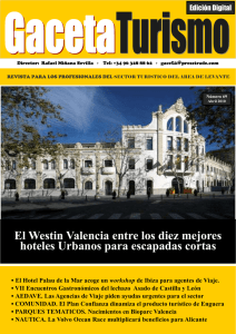 El Westin Valencia entre los diez mejores hoteles Urbanos