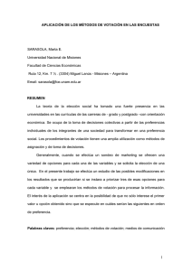 Aplicación de los métodos de votación en las encuestaspopular!