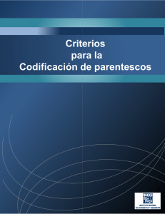 Criterios para la codificación parentescos