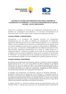 1 CONVENIO DE COOPERACIÓN INTERINSTITUCIONAL ENTRE
