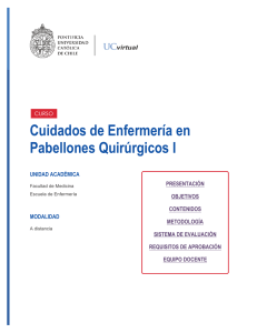 Cuidados de Enfermería en Pabellones Quirúrgicos I