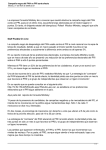 La empresa Consulta Mitofsky dio a conocer que