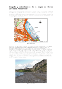Dragado y estabilización de la playas de Horcas Coloradas. Fase