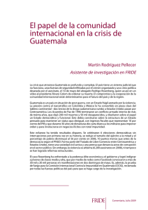 El papel de la comunidad internacional en la crisis de