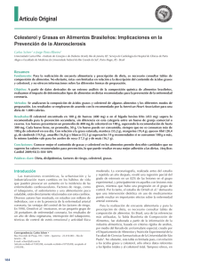 Cholesterol and fats in Brazilian foods: implications for prevention of