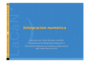 Integración numérica - Universitat Politècnica de Catalunya