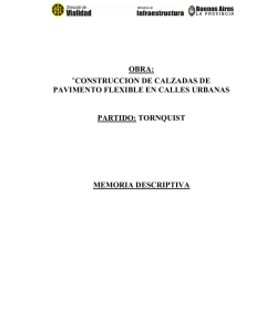 obra: “construccion de calzadas de pavimento flexible en calles