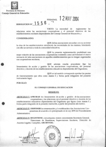 Resolución Nº 1556/2004 - Consejo General de Educación