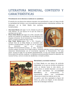 literatura medieval, contexto y caracteri sticas