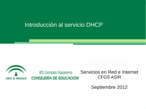 Servidor DHCP - IES Gonzalo Nazareno