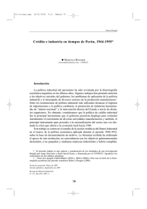 Crédito e industria en tiempos de Perón, 1944-1955