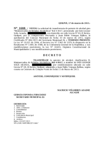 decreto - Municipalidad de Quilpué