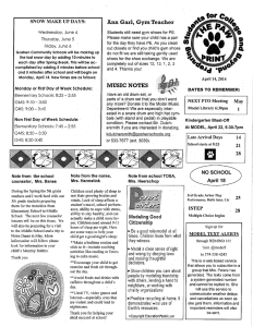 April-2014-Newsletter - Model Elementary School