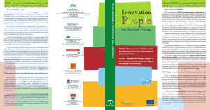 `PEOPLE - Innovation for Societat Change`: a Project for the