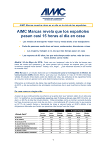 AIMC Marcas revela que los españoles pasan casi 15 horas al día