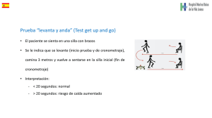 Prueba “levanta y anda” (Test get up and go) - AIRE-MB
