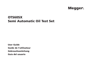 OTS60SX Semi Automatic Oil Test Set