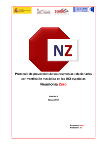 Protocolo Neumonía Zero - Sociedad Española de Enfermería
