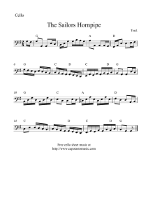 The Sailors Hornpipe - Free cello sheet music