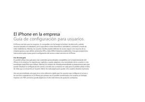 El iPhone en la empresa Guía de configuración para usuarios