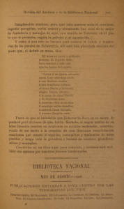 Revista del Archivo y (le la Biblioteca _\lïlcional 7m Imaginación