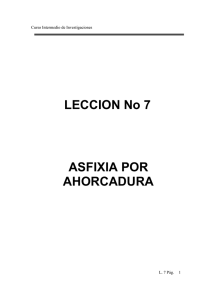 LECCION No 7 ASFIXIA POR AHORCADURA