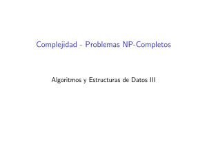 Complejidad - Problemas NP