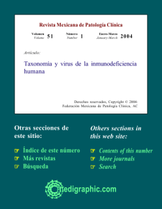 Taxonomía y virus de la inmunodeficiencia humana
