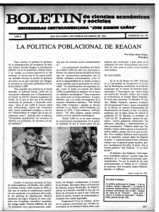 La política poblacional de Reagan