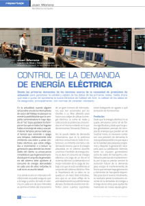 Control de la demanda de energía eléctrica