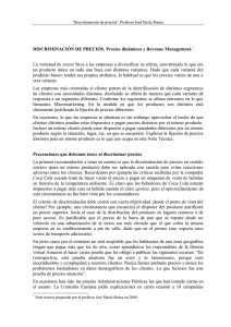 “Discriminación de precios”. - El blog de José María Mateu