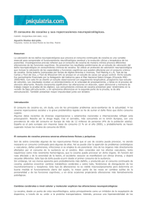 El consumo de cocaína y sus repercusiones