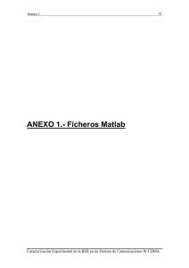 Anexo 1 Ficheros Matlab