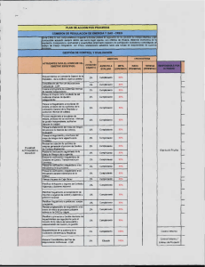 PLAN DE ACCION POR PROCESOS CDMISIÜH DE