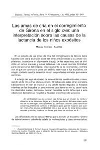 Las amas de cría en el corregimiento de Girona en el siglo XVIII