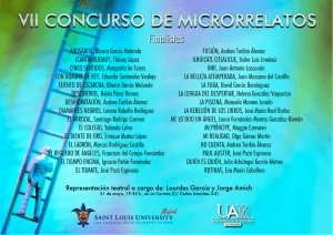 Hoja Finalistas Concurso Microrrelatos 2013
