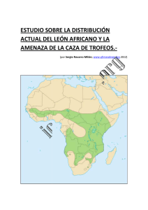 Distribución y status del león africano _Panthera