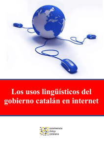 Los usos lingüísticos del gobierno catalán en internet