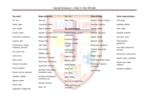 Social Sciences – Unit 1: Our World