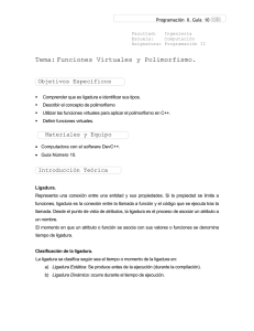 Tema: Funciones Virtuales y Polimorfismo.