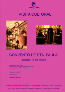 Resumen Visita Convento de Santa Paula el 16