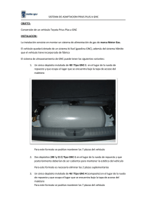 SISTEMA DE ADA OBJETO: Conversión de un vehículo Toyota
