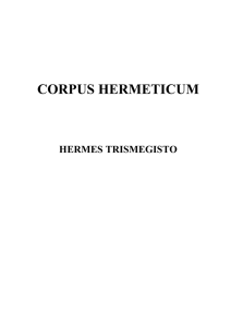Corpus Hermeticum - Trismegisto Hermes